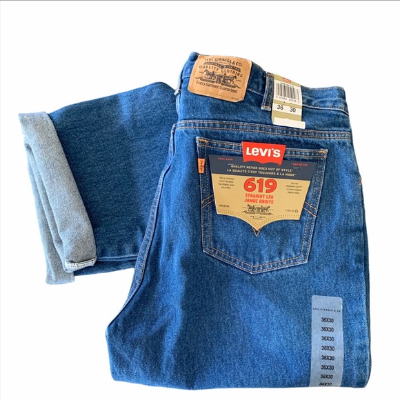 Vintage orange tag 619 straight leg Lévis - Picture 1 of 4